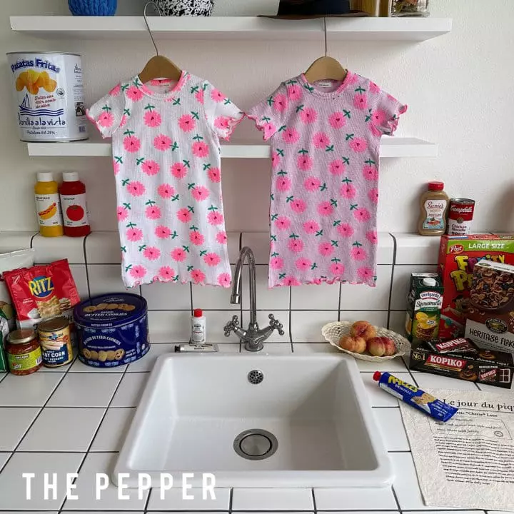 The Pepper - Korean Children Fashion - #childrensboutique - Flower Rib One-piece - 2