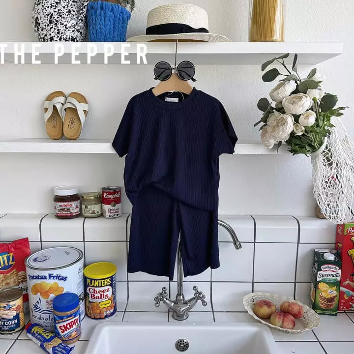The Pepper - Korean Children Fashion - #designkidswear - Pleats Top Bottom Set - 8