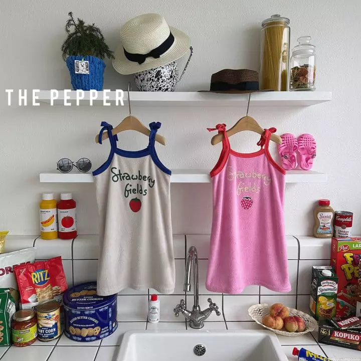 The Pepper - Korean Children Fashion - #designkidswear - Strawberry One-piece - 5