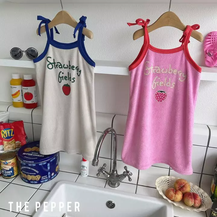 The Pepper - Korean Children Fashion - #discoveringself - Strawberry One-piece - 6