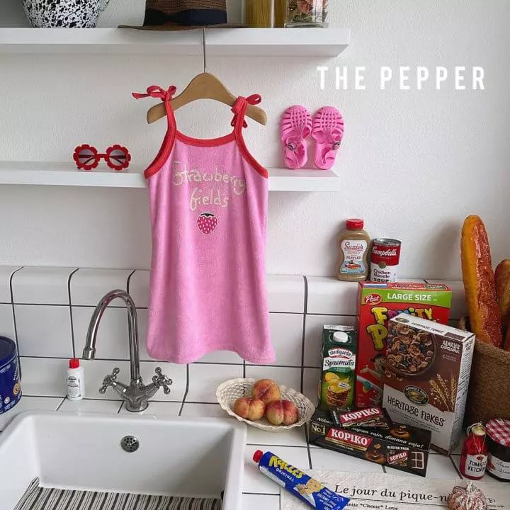 The Pepper - Korean Children Fashion - #fashionkids - Strawberry One-piece - 7