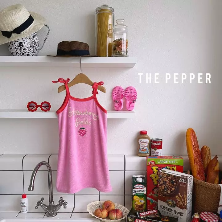 The Pepper - Korean Children Fashion - #kidsshorts - Strawberry One-piece - 8