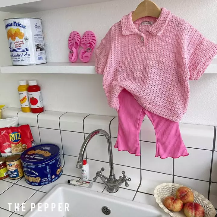The Pepper - Korean Children Fashion - #kidzfashiontrend - Knit Collar Tee - 9
