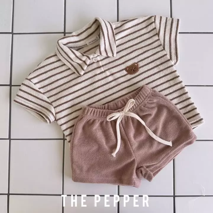 The Pepper - Korean Children Fashion - #magicofchildhood - Bear Top Bottom Set - 10