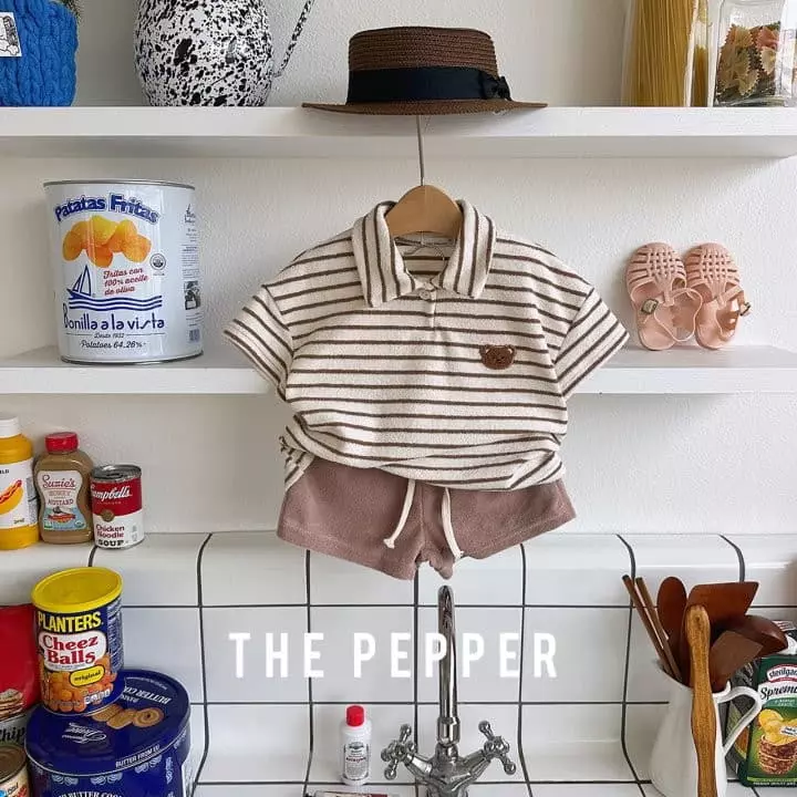 The Pepper - Korean Children Fashion - #prettylittlegirls - Bear Top Bottom Set - 12