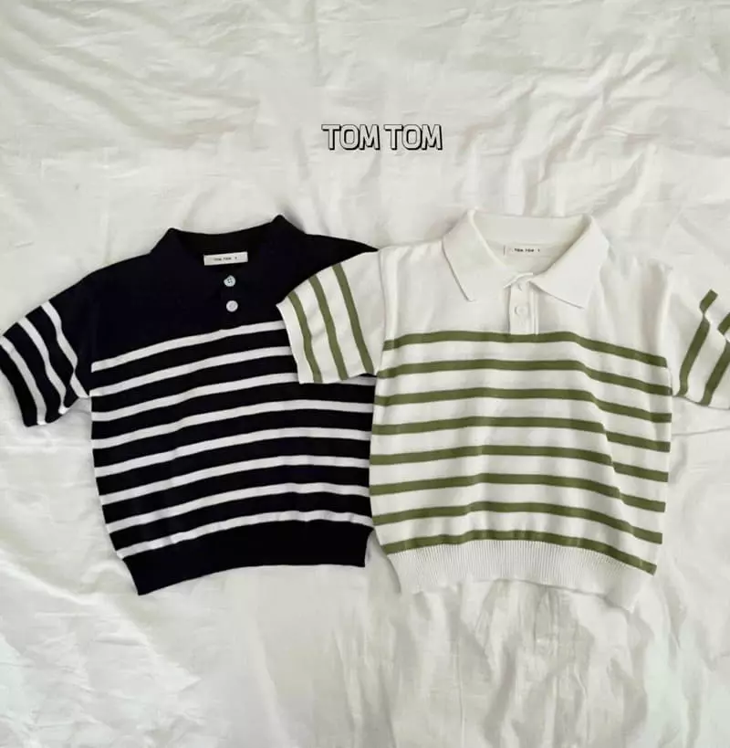 Tom Tom - Korean Children Fashion - #Kfashion4kids - Saint Collar Knit Tee - 7