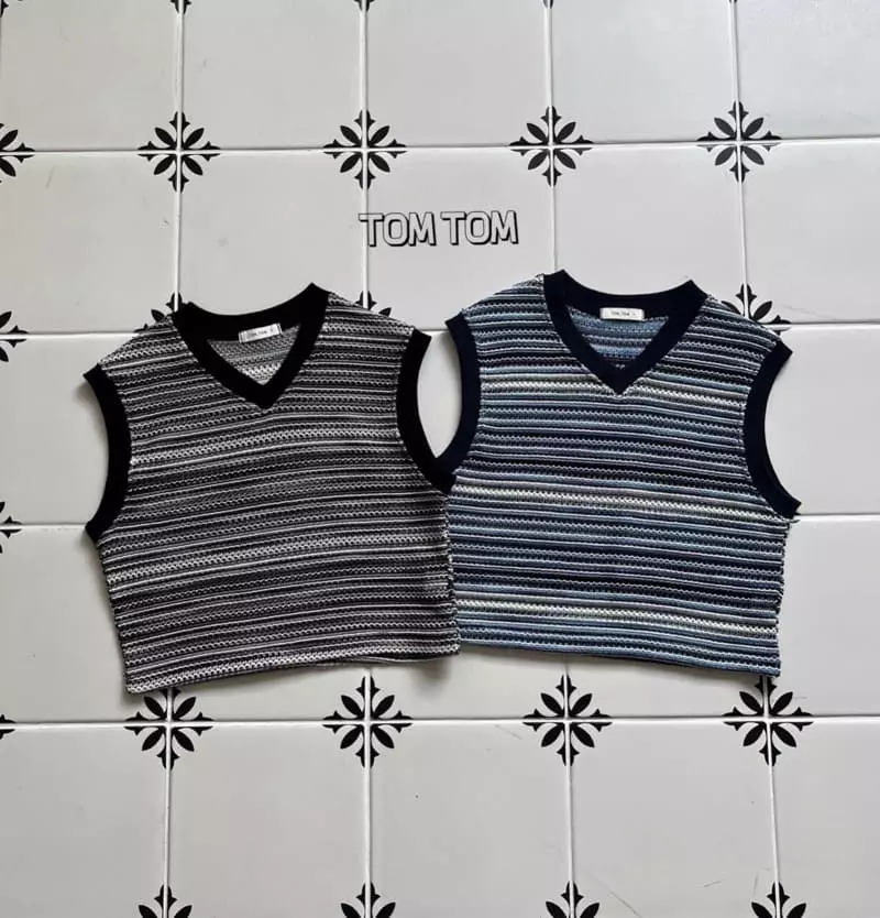 Tom Tom - Korean Children Fashion - #childofig - Summer Knit Vest - 7
