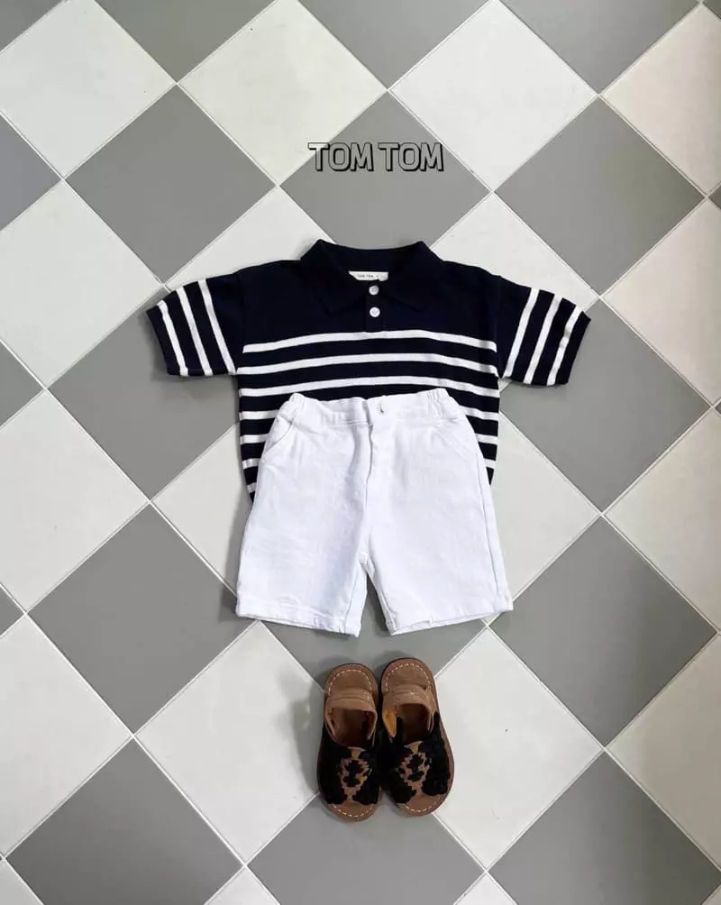 Tom Tom - Korean Children Fashion - #designkidswear - Saint Collar Knit Tee