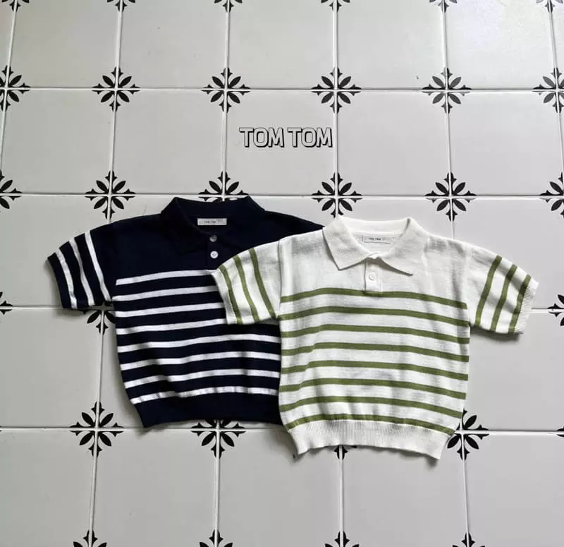 Tom Tom - Korean Children Fashion - #kidsstore - Saint Collar Knit Tee - 5