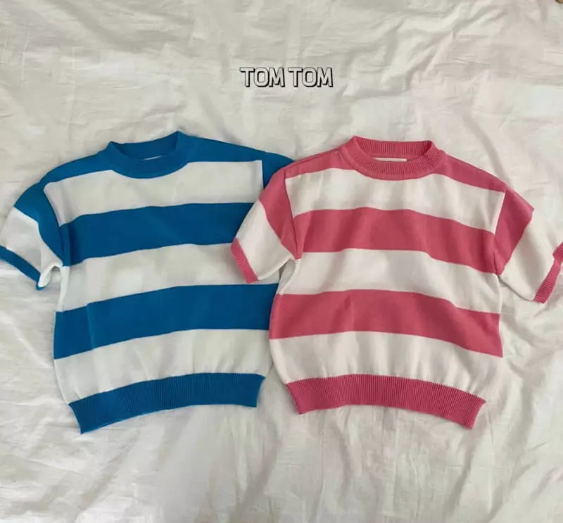 Tom Tom - Korean Children Fashion - #kidzfashiontrend - Pastel Knit Tee - 5