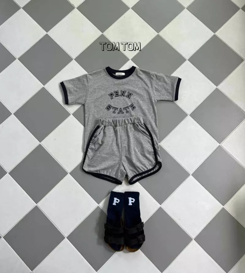 Tom Tom - Korean Children Fashion - #littlefashionista - State Piping Top Bottom Set