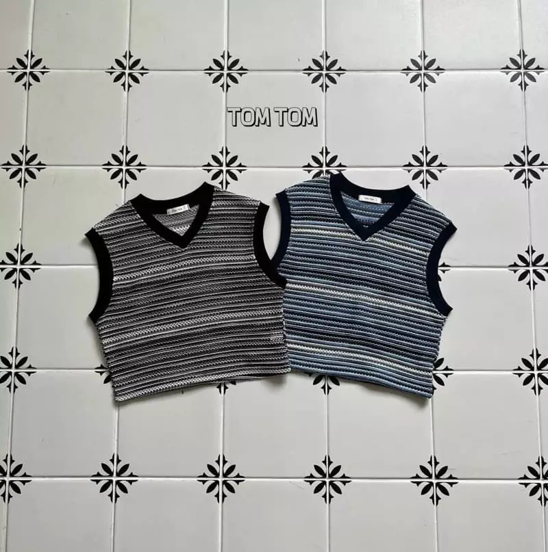 Tom Tom - Korean Children Fashion - #prettylittlegirls - Summer Knit Vest - 6