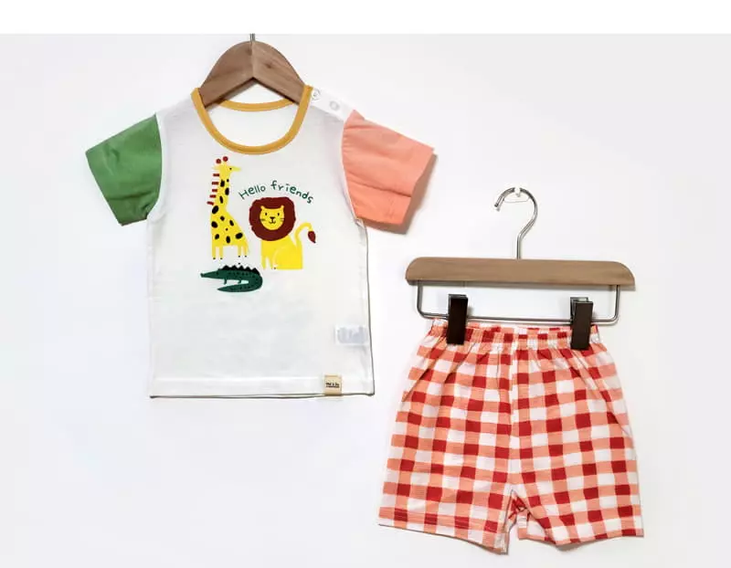 Ttasom - Korean Children Fashion - #kidsstore - Animal Friend Short Jacquard Easywear - 2
