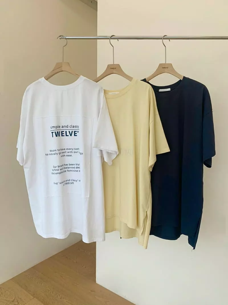 Twelve - Korean Women Fashion - #momslook - Twelve Tee