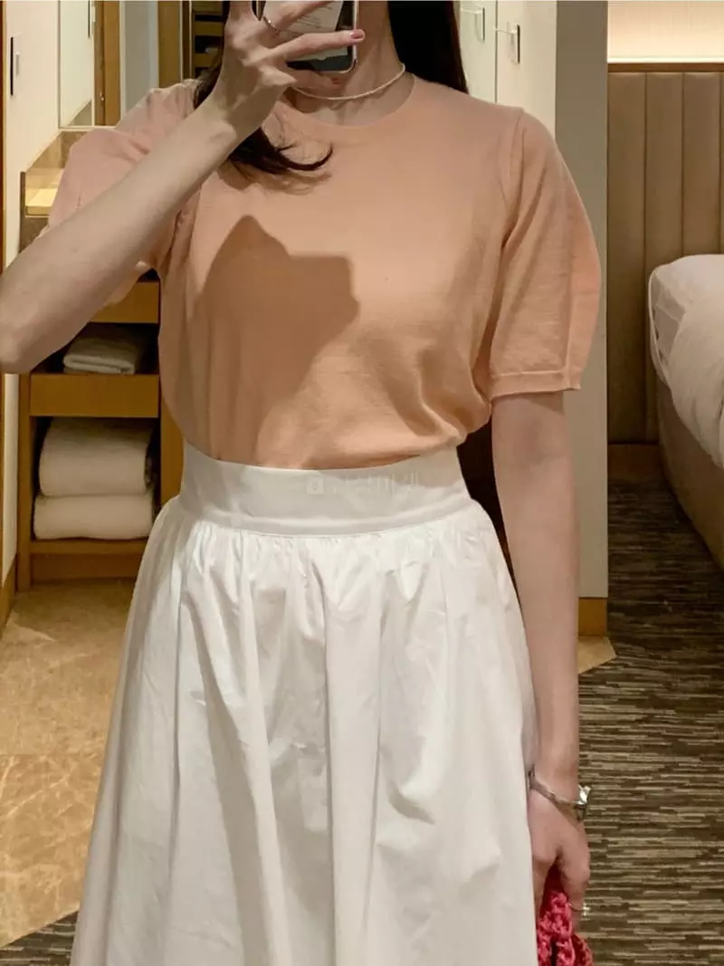 Twelve - Korean Women Fashion - #momslook - Daily Knit Tee - 2