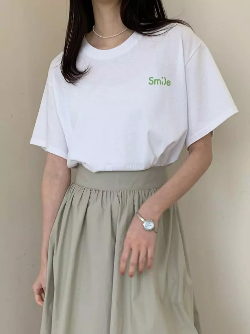 Twelve - Korean Women Fashion - #shopsmall - Smile Tee - 3