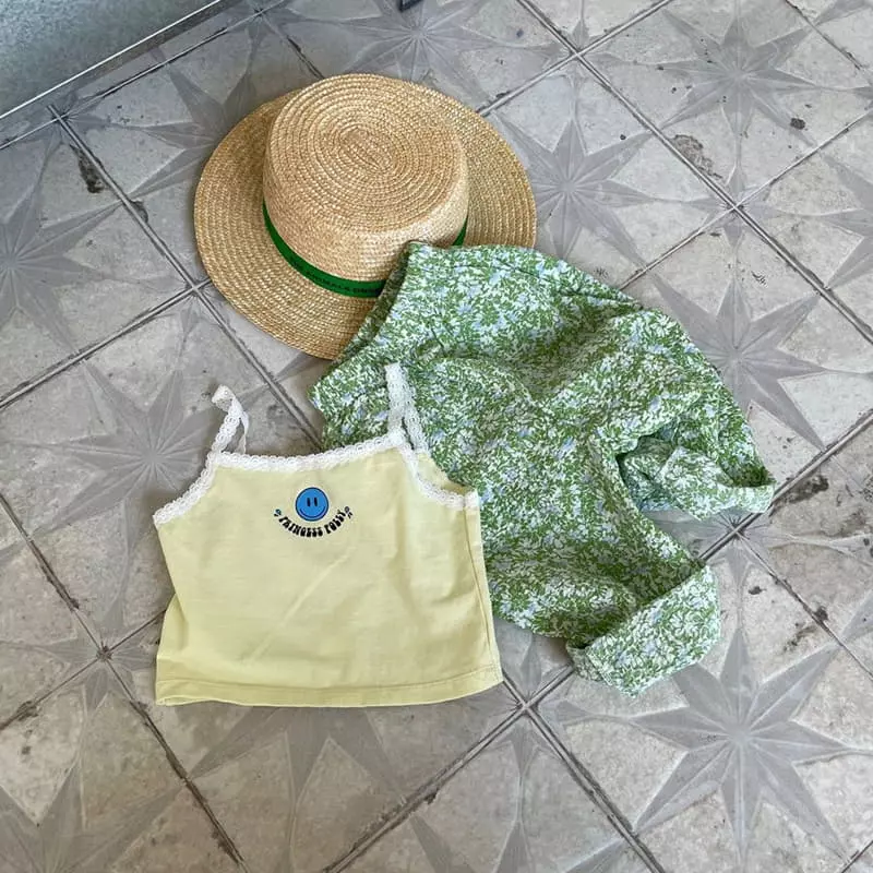 Urban Rabbit - Korean Children Fashion - #childofig - Lace Sleeveless Tee - 2