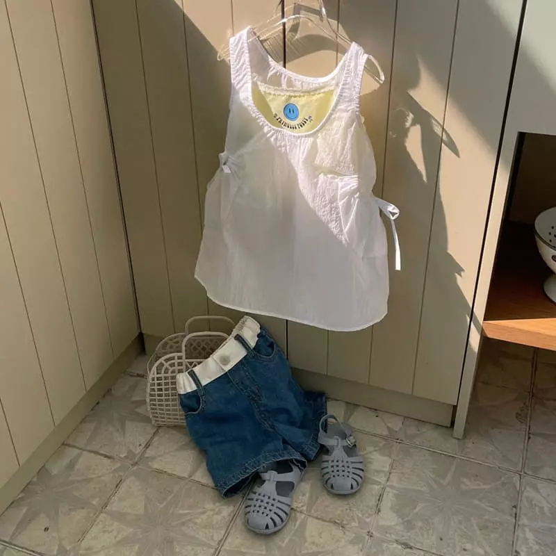 Urban Rabbit - Korean Children Fashion - #discoveringself - Lace Sleeveless Tee - 5