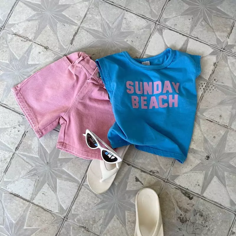 Urban Rabbit - Korean Children Fashion - #kidsshorts - Sunday Tee - 5