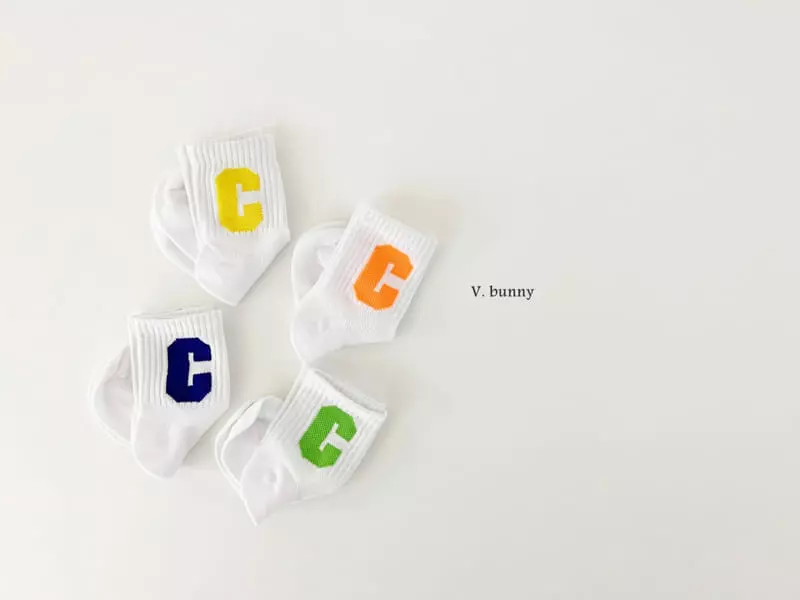 V Bunny - Korean Children Fashion - #Kfashion4kids - CC Socks Set