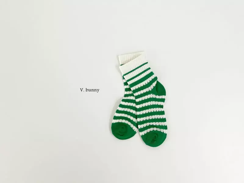 V Bunny - Korean Children Fashion - #designkidswear - Kappy Socks Set - 6