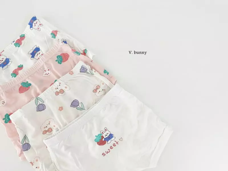 V Bunny - Korean Children Fashion - #designkidswear - Hi Bae Underwear Set Girl