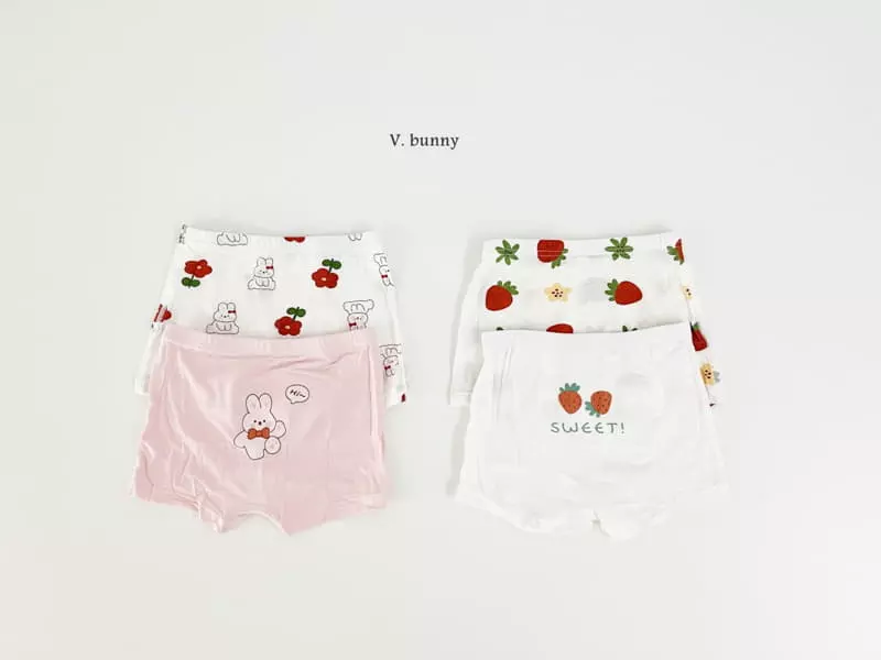 V Bunny - Korean Children Fashion - #kidsstore - Lapang Underwear Set Girl