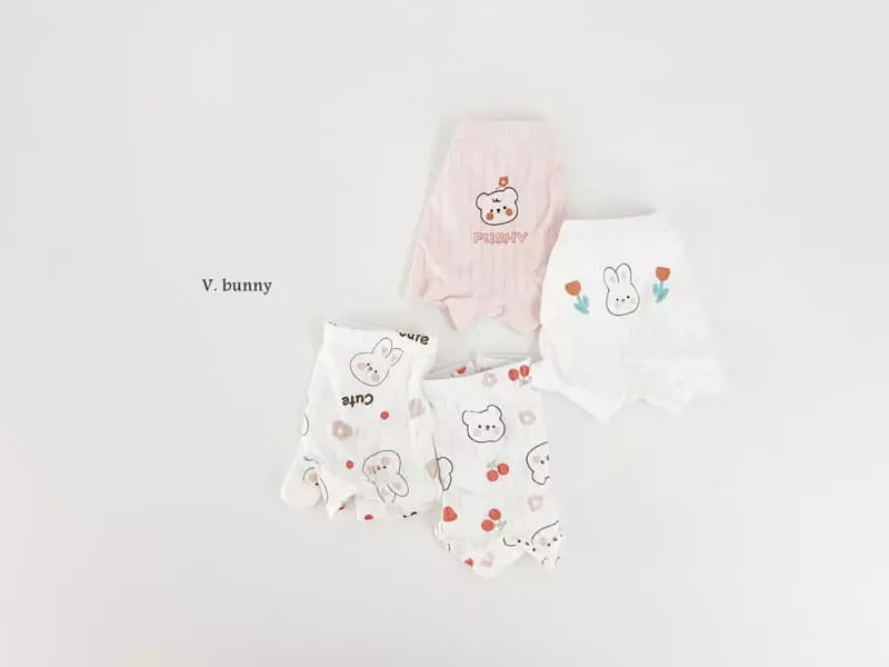 V Bunny - Korean Children Fashion - #kidzfashiontrend - Push Underwear Set Girl - 5