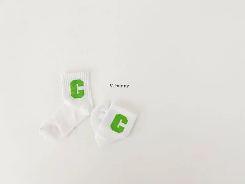 V Bunny - Korean Children Fashion - #magicofchildhood - CC Socks Set - 4