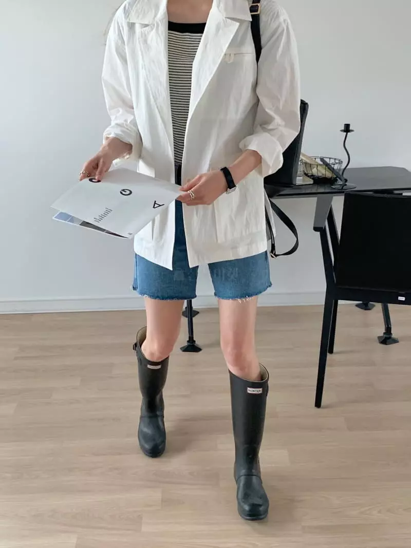 Vannuvo - Korean Women Fashion - #vintagekidsstyle - Rain Summer Jacket - 8