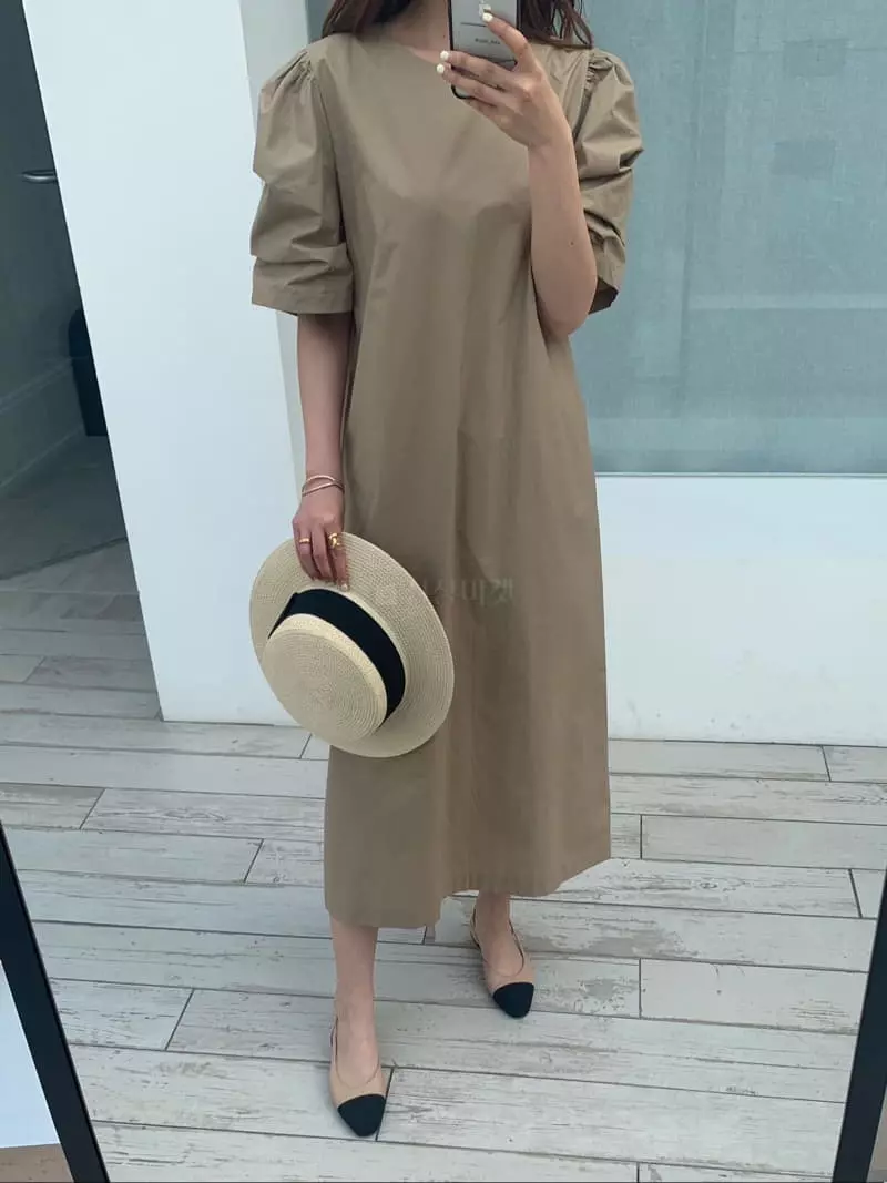 Vannuvo - Korean Women Fashion - #womensfashion - Big Puff One-piece