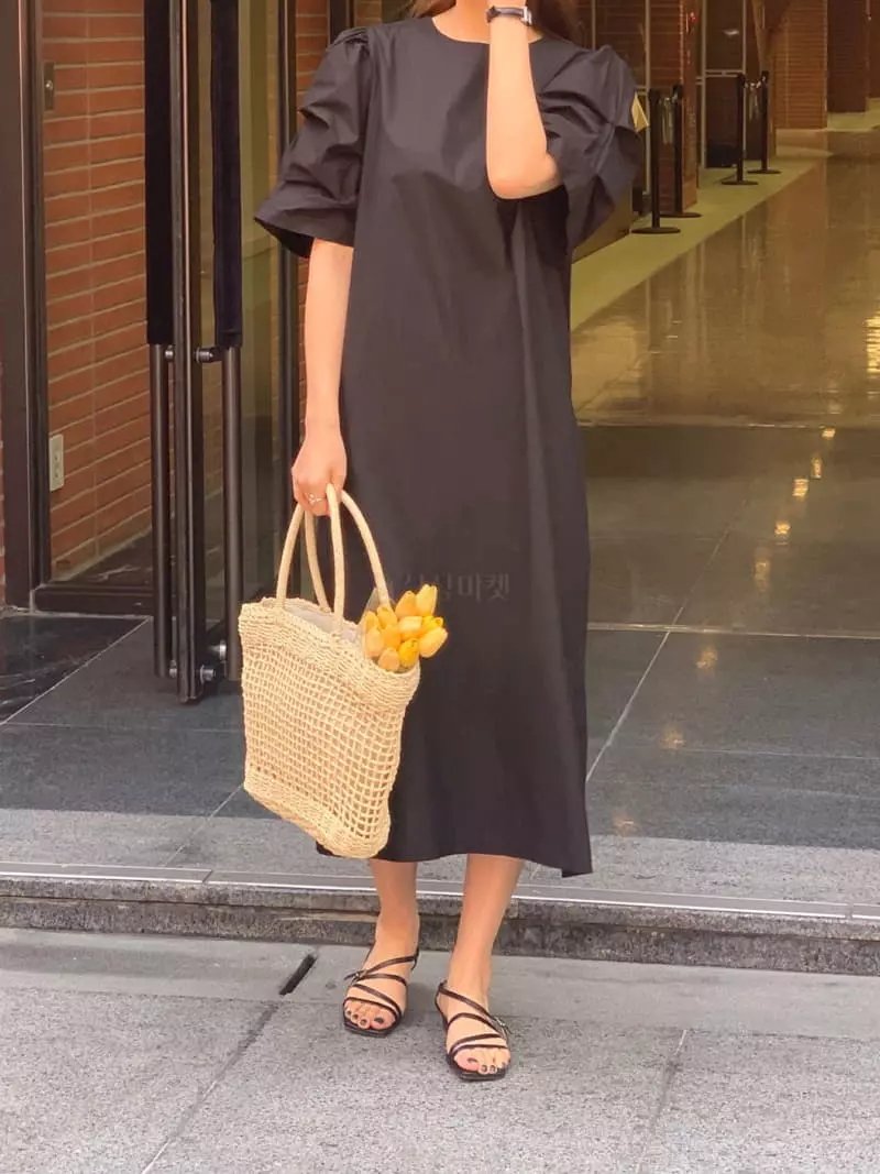 Vannuvo - Korean Women Fashion - #womensfashion - Big Puff One-piece - 11