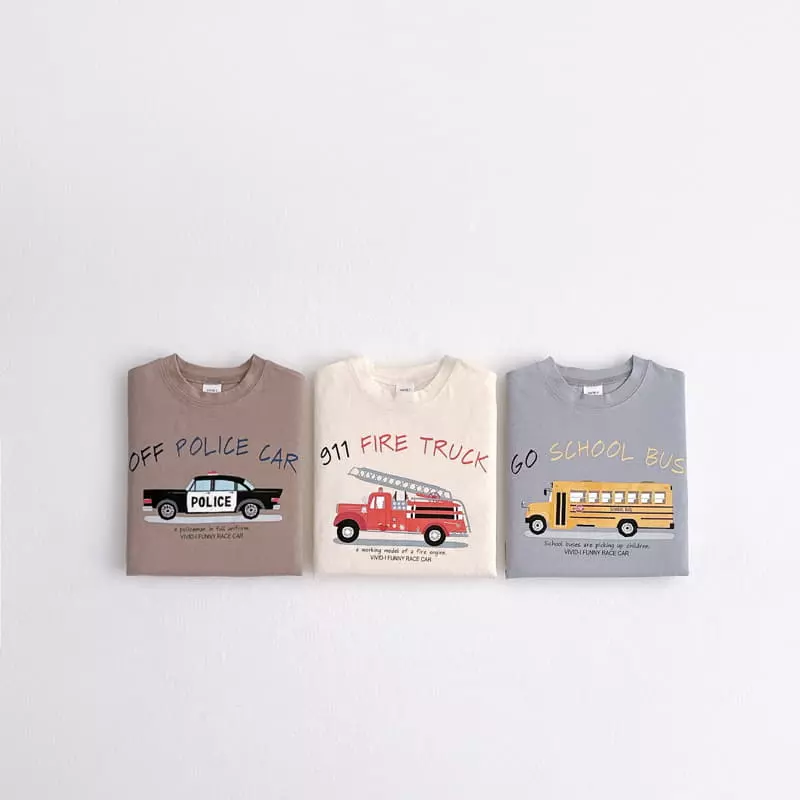 Vivid I - Korean Children Fashion - #Kfashion4kids - Car Tee
