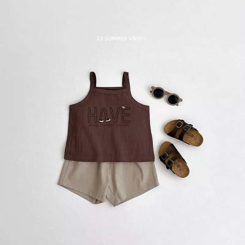 Vivid I - Korean Children Fashion - #Kfashion4kids - Have Linen Sleeveless - 8