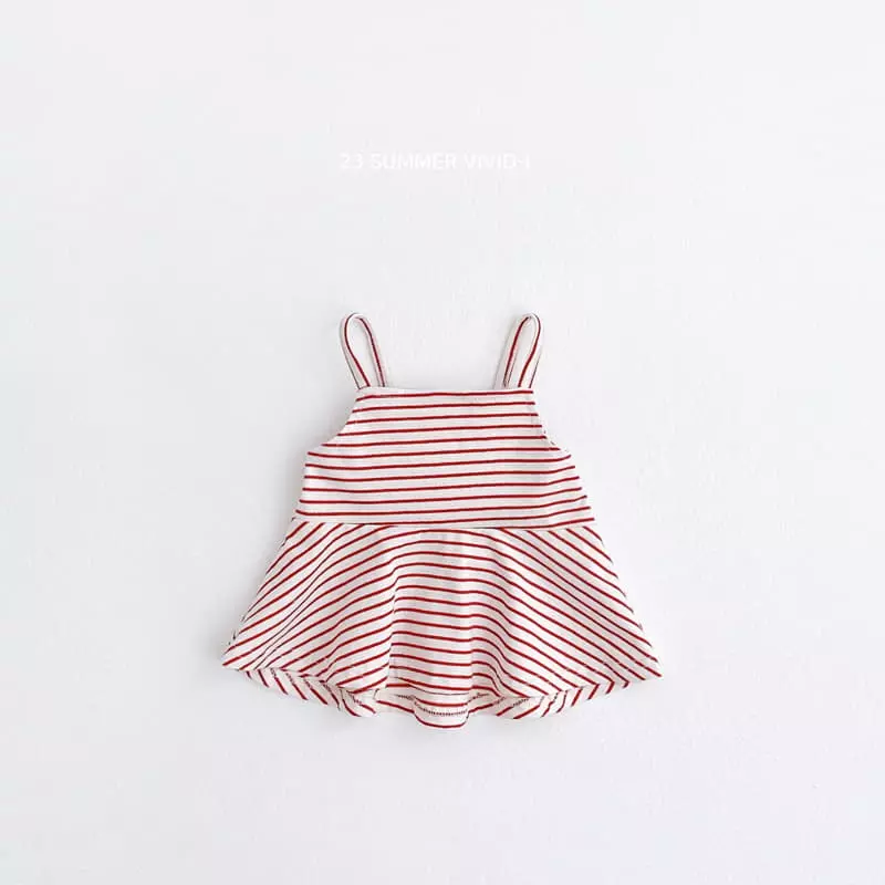 Vivid I - Korean Children Fashion - #Kfashion4kids - Stripes Bustier - 3