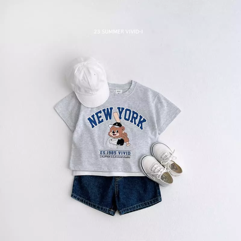 Vivid I - Korean Children Fashion - #Kfashion4kids - Base Ball Top Bottom Set - 5