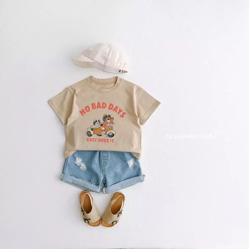 Vivid I - Korean Children Fashion - #Kfashion4kids - Couple Bike Top Bottom Set - 9