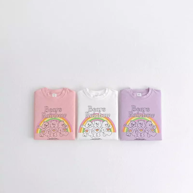 Vivid I - Korean Children Fashion - #childofig - Rainbow Bear Tee