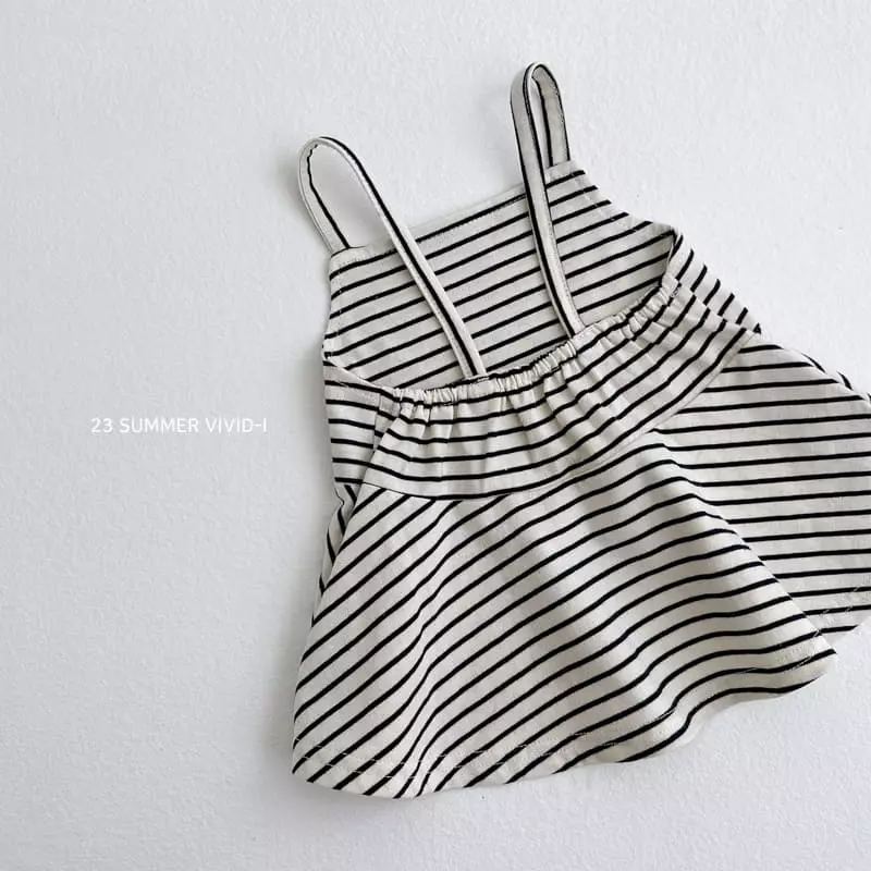 Vivid I - Korean Children Fashion - #childrensboutique - Stripes Bustier - 12