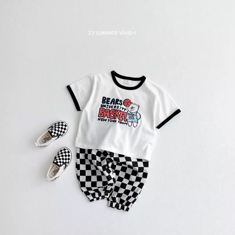 Vivid I - Korean Children Fashion - #childrensboutique - Dunk Piping Tee - 6