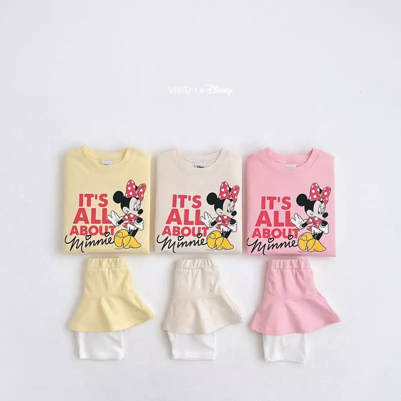 Vivid I - Korean Children Fashion - #childrensboutique - D Skirt Leggings Top Bottom Set