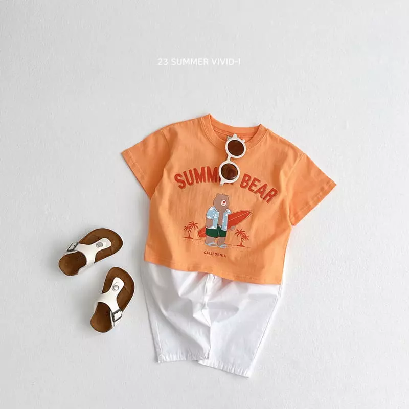 Vivid I - Korean Children Fashion - #designkidswear - Surfer Bear Tee - 10