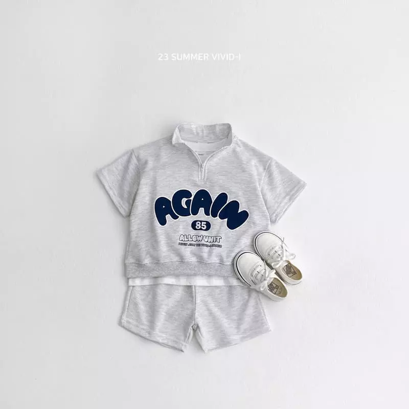 Vivid I - Korean Children Fashion - #designkidswear - Again Top Bottom Set - 3