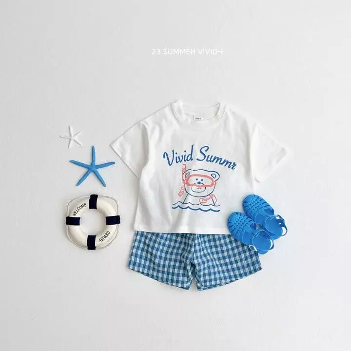 Vivid I - Korean Children Fashion - #discoveringself - Check Shorts - 7
