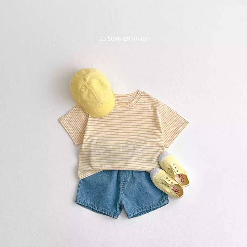 Vivid I - Korean Children Fashion - #discoveringself - Stripes Tee - 3
