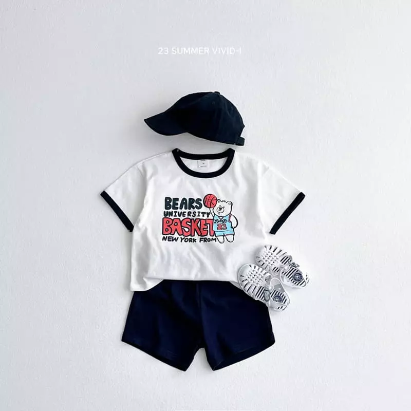Vivid I - Korean Children Fashion - #discoveringself - Dunk Piping Tee - 8