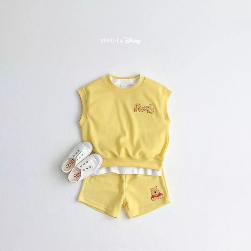 Vivid I - Korean Children Fashion - #discoveringself - D Vest Top Bottom Set - 3