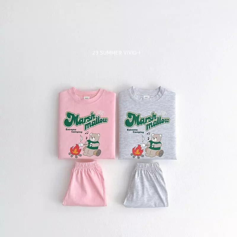 Vivid I - Korean Children Fashion - #discoveringself - Mashmello Top Bottom Set
