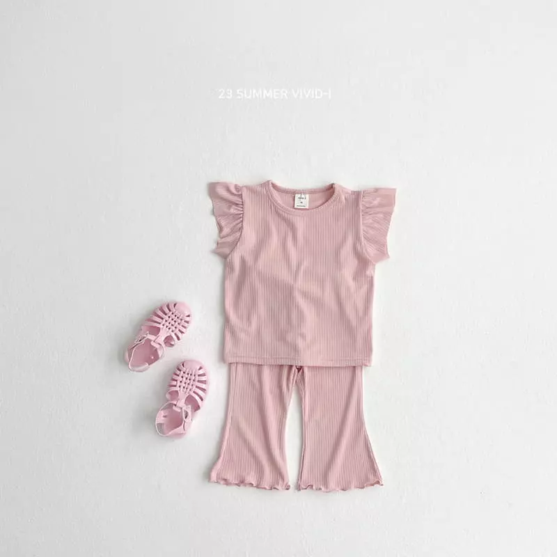 Vivid I - Korean Children Fashion - #fashionkids - Rib Wing Sleeveless - 5