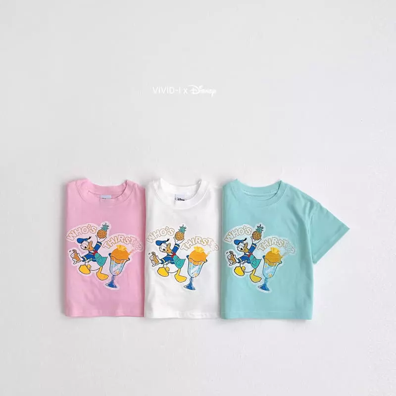 Vivid I - Korean Children Fashion - #fashionkids - Donald Slush Tee - 2